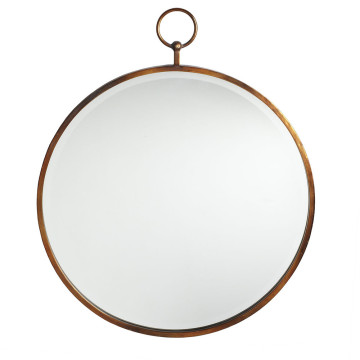 Hot Sales Antique Gold Round Frame Looking Glass Wall Mirror for Fashion Home Decoration